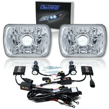 7X6&quot; 6000K HID Crystal Clear Glass Projector / Metal Headlamp H4 Light B... - $119.95