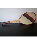 Wood Bobby Riggs Cortland Tennis Racquet Tourney Tight Frame Grip W/Cove... - €33,40 EUR