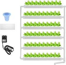 Hydroponic 54 Plant Sites 6 Pipes Wall-mounted Grow Kit Garden Tool - £55.13 GBP
