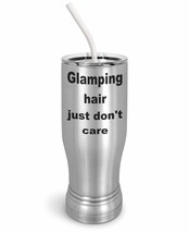 PixiDoodle Camping Messy Hair Glamping Insulated Coffee Mug Tumbler with Spill-R - £26.93 GBP+