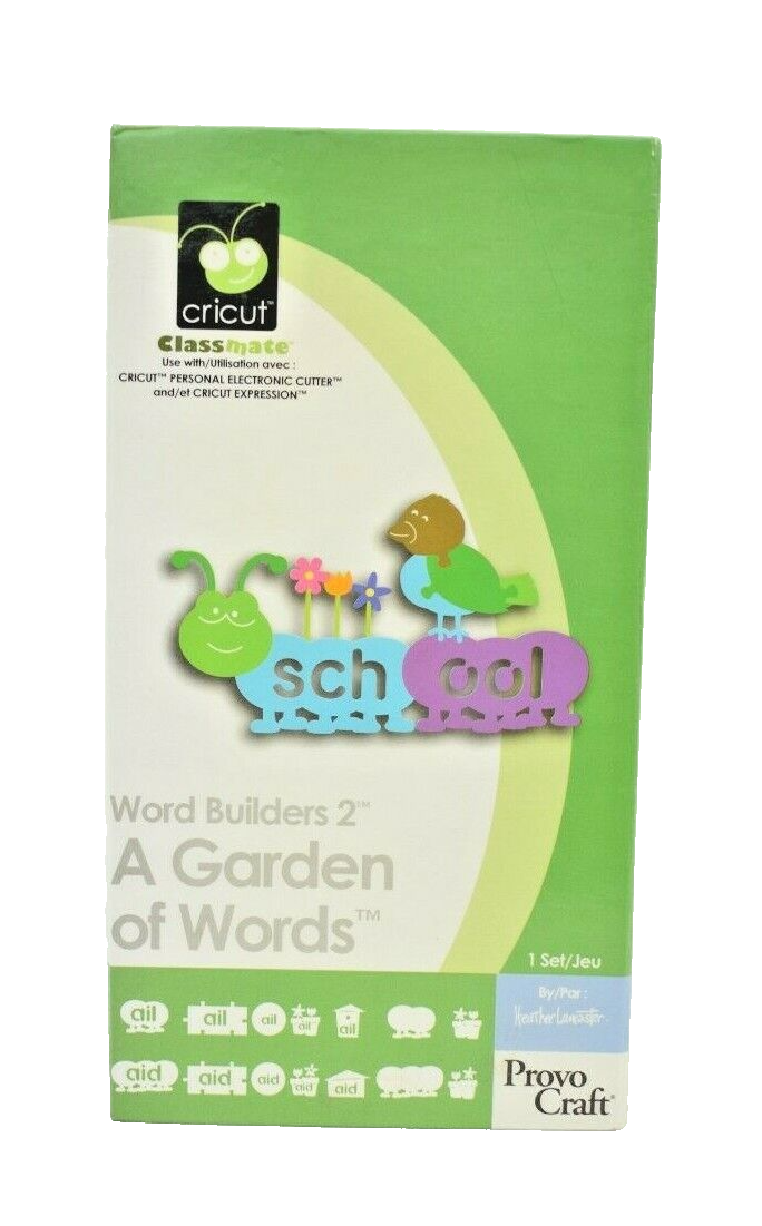 Provo Craft Classmate Word Builders 2 A Garden of Words for Cricut Machines - $13.87