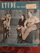 Rare ETUDE magazine June 1949 Paul Whiteman Television Alexander Gretchaninoff - £16.98 GBP