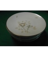  Magnificent ROSENTHAL Germany PEACH BROWN-GRAY ROSE . Set 7 BREAD Plate... - £39.24 GBP