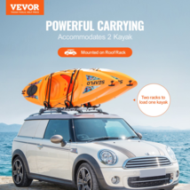 VEVOR Kayak Roof Rack 4 Pairs Soft Roof Rack Carrier for Kayak SurfBoard Car SUV - £53.55 GBP