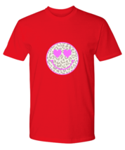 Inspirational TShirt Leopard Happy Face Red-P-Tee  - £19.03 GBP