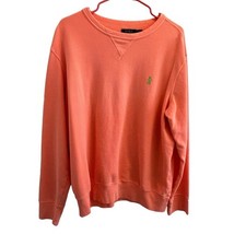 Vtg Ralph Lauren Cotton Knitted Jumper Pullover 90s Pastel Salmon XL Gre... - $39.89
