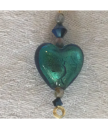 Murano green glass heart pendant - €26,05 EUR