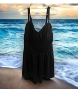 NWT Torrid Women’s Black Wireless Rouched top Swim skater dress Size 6 - $57.41