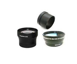 Wide Lens + Tele Lens + Tube bundle for Olympus C-5060 C-7070 Zoom - £38.00 GBP