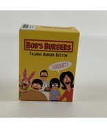 Bob&#39;s Burgers Talking Burger Button Funny Lounds Catchphrases Quote Book... - $40.55 CAD