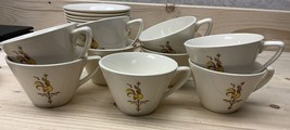 Cock O&#39; The Walk Salem Pottery Cups Vintage Mid Century Rooster - £4.20 GBP