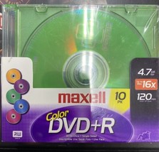 Maxell Color DVD-R Color 10 Pack - $9.49