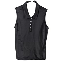 Black Adidas Collared Tank Top Golf Large Striped Sleeveless Climacool 3... - $565.47 MXN