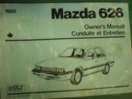 1985 MAZDA 626 OWNERS OPERATORS MANUAL - $11.69