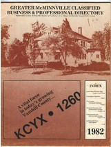 Vintage 1982 Phone Book - McMinnville, OR Classified Business &amp; Professi... - £9.11 GBP