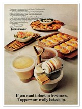 Tupperware Sandalwood Set Lock in Freshness Vintage 1972 Full-Page Magaz... - $9.70