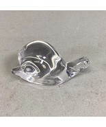 VINTAGE VILLEROY &amp; BOCH CRYSTAL GLASS Snail Figurine 3x1.5x1.25” - $14.84