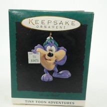 Vintage 1994 Hallmark Mini Dizzy Devil Tiny Toon Adventures Ornament MIB WEEJ6 - £3.99 GBP