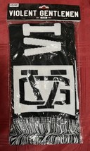 Violent Gentlemen Scarf Black and White NEW - £10.45 GBP