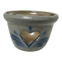Vintage Genuine Rowe Pottery Works Heart Candle Tart Holder Warmer Base 1991 - £13.96 GBP