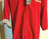 Whatlees Nwt con Botones Camiseta Roja Checkard Puños 44” Busto 27” L XX... - $6.20