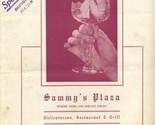Sammy&#39;s Plaza Delicatessen Menu New York City 1953 Women in Cocktail  - £47.54 GBP