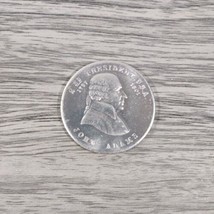 Vintage 2nd President John Adams Coin Meet the Presidents Selchow Righter - $1.34