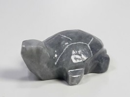 Hand Painted Grey Stone Turtle Miniature Figurine Unbranded - £7.07 GBP