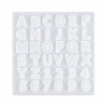 Transparent Resin Casting Epoxy Silica Gel Resin Mould Alphabet Number Silicone  - £8.63 GBP
