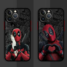 Marvel Deadpool Hard PC Matte Cover Case for iPhone 16 15 XR X 14 16 Plus XS Max - £13.47 GBP