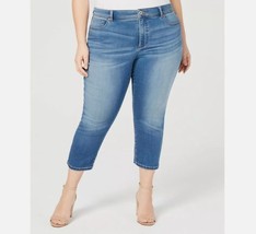 INC Womens Plus 20W Arial Wash Incfinity Cropped Skinny Jeans NWT S49 - £34.64 GBP
