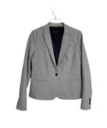 Banana Republic Classic Fit Striped Blazer Size 6 Gray Preppy Office Cla... - $18.99