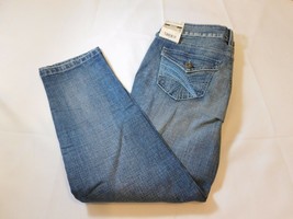 Arizona Jean Co Women&#39;s Ladies Capri Denim Size 0 Skinny Low Rise Blue Jeans NWT - £20.77 GBP