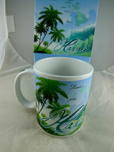 Hawaiian Mug Island Waves Hawaii Palm Trees New in Box ABC Stores - $14.25