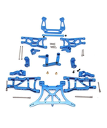 Power Hobby Aluminum Upgrade Kit 2WD Slash Rustler Stampede Bandit Blue - £64.77 GBP