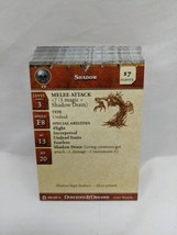 Lot Of (33) Dungeons And Dragons Night Below Miniatures Game Stat Cards - £37.62 GBP