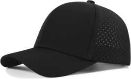 Voboom Men Quick Dry Baseball Cap Laser Cut Mesh Ball Cap Curved Brim Sn... - £25.11 GBP