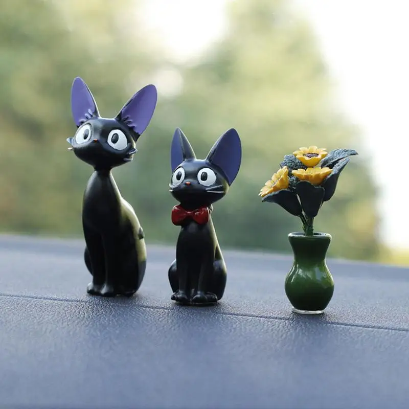 Cute Dashboard Resin Ornaments Cute Cartoon Cats Car Dashboard Toys Figurines - £11.33 GBP+