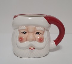 NEW Pottery Barn Large Santa Claus Mug Eyes Open 16 OZ Earthenware - £22.44 GBP