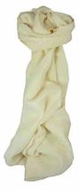 Fine Cashmere Scarf Ivory by Pashmina &amp; Silk - £47.98 GBP