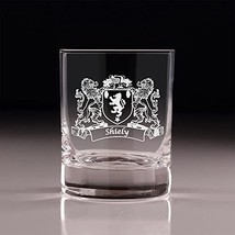 Shiely Irish Coat of Arms Old Fashioned Tumblers - Set of 4 - £53.63 GBP