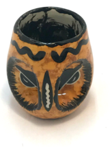 Maw Paw 13 Pottery Arizona Small Owl Shaped Mug with Butterfly Signed Or... - $29.69