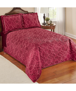Velvet Embossed Lattice Quilt ~ Burgundy Colored ~ 86&quot; x 86&quot; ~ Full/Queen - $102.62 CAD
