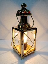Vintage Nautical Solid Brass 12&quot; Electric Anchor Hanging Lantern Home Decor - £50.12 GBP
