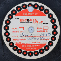 The RecorDisc Corp - 1960 Happy Birthday Grandma 6.5&quot; Pre-Recorded Blank Record - $9.99