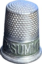 Summerfield &amp; Hecht Collectible aluminum Thimble - £9.39 GBP