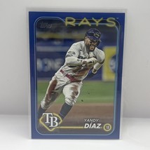 2024 Topps Series 1 Baseball Yandy Diaz #52 Royal Blue Tampa Bay Rays - £1.56 GBP