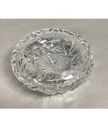 Beautiful Vintage Heavy Crystal Ashtray / Trinket Dish - 2.25x5.5” - $20.82 CAD