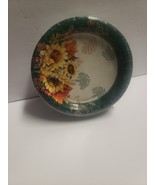 75 Counts Of Farmhouse  Fall, Round Paper Plates, 6.75in Microwave  Safe. - $16.65 CAD