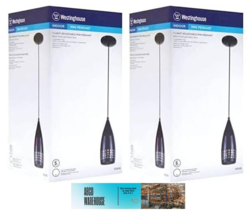 Mini Pendant Ceiling Lamp, Adjustable, Black - Westinghouse 6100900 Perc... - $44.54